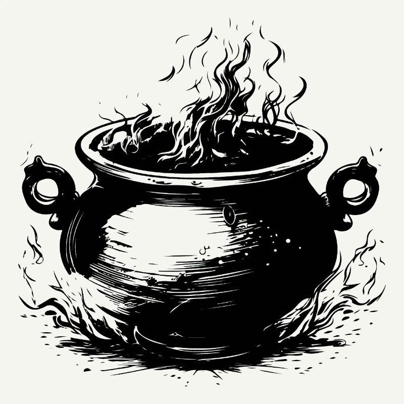 Cauldron Magical Witch Halloween