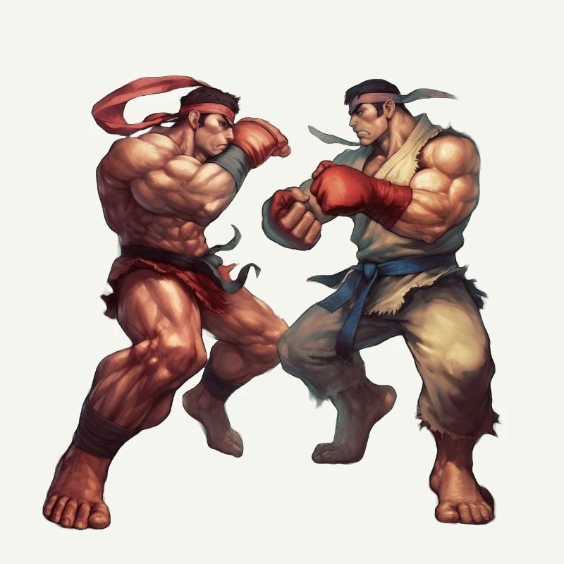 Conceptions dynamiques de style Streetfighter pour le combat