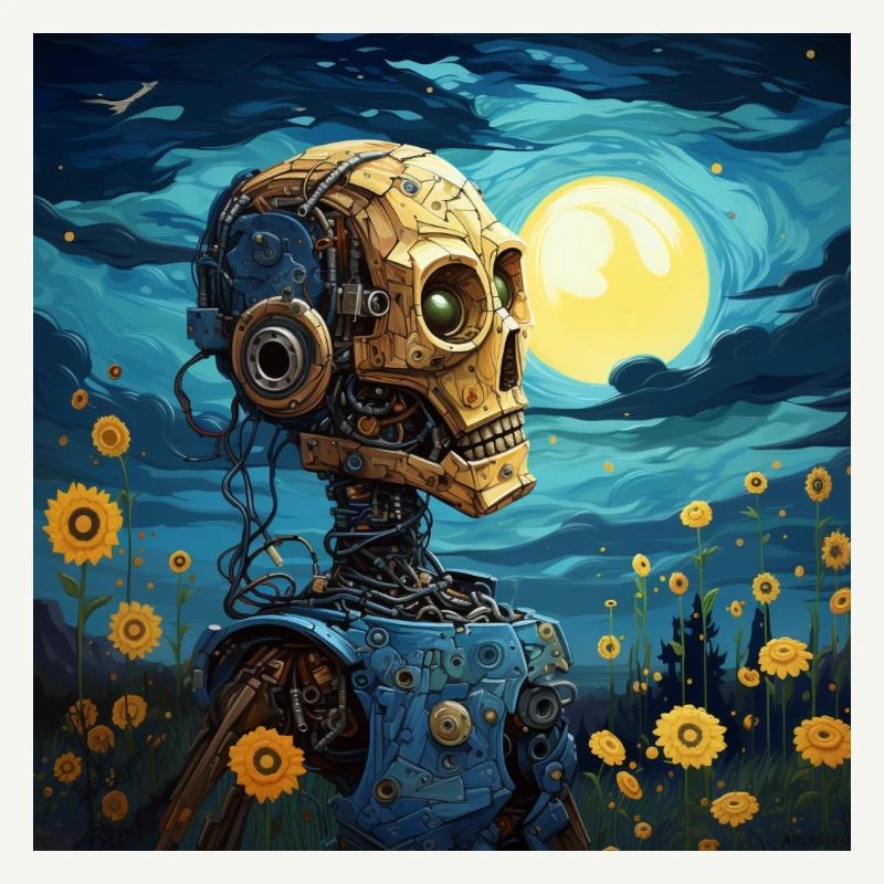 Robot van Gogh Style