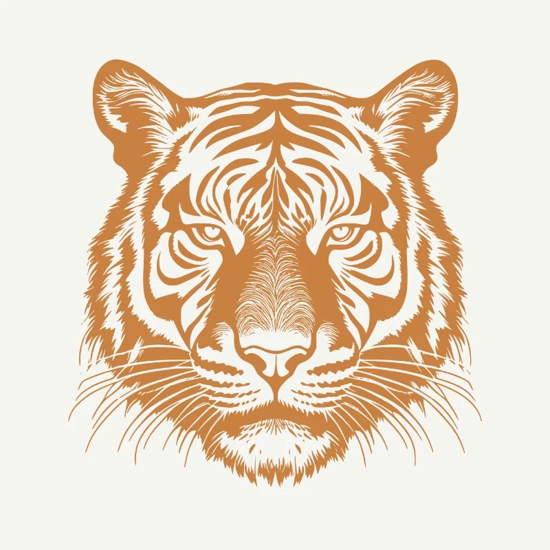 orangefarbener Tiger