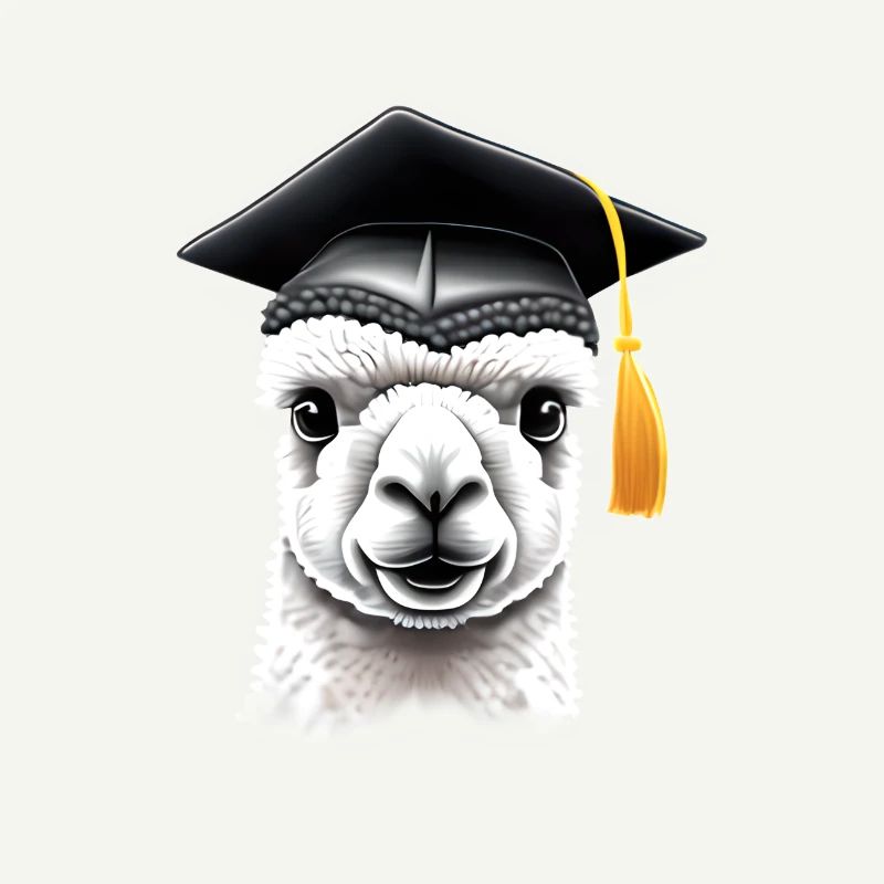 Alpaka Studium Absolvent Bachelor Schulabschluss