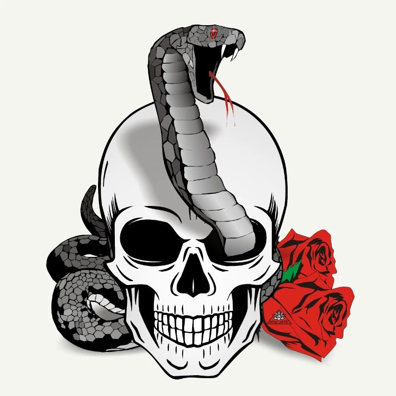 Skull Snake - Skull with snake