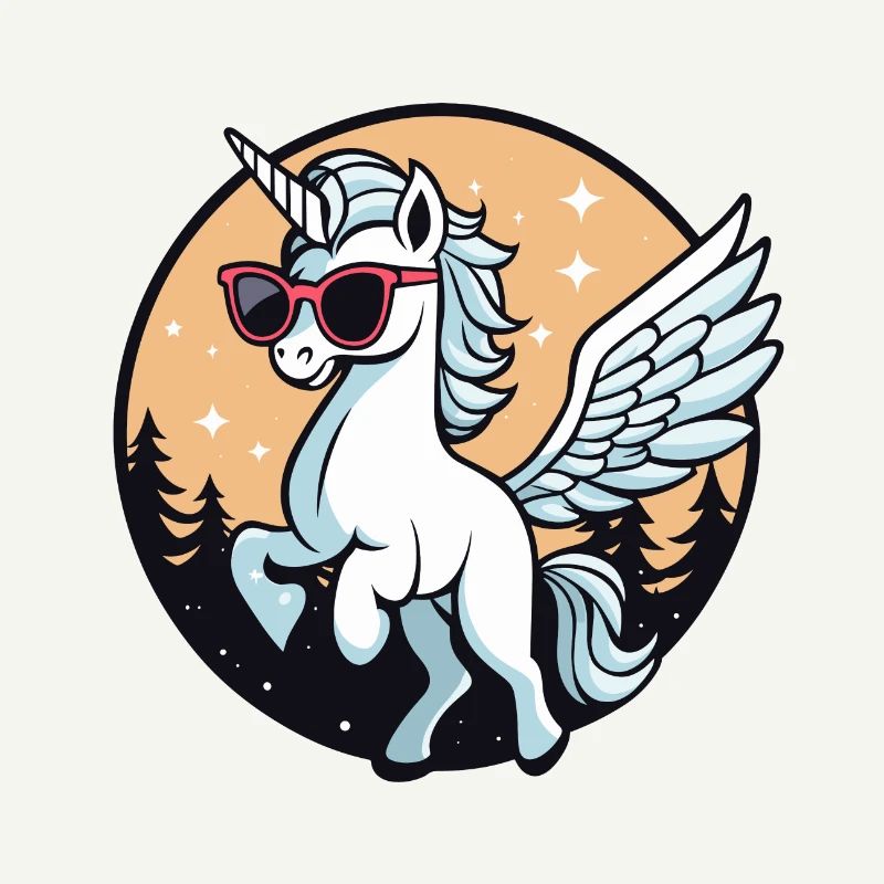 Pegasus Sunglasses Drawing