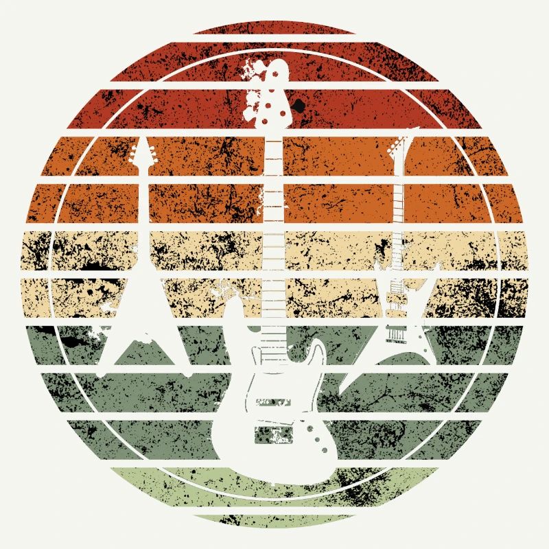 Retro Guitar - Vintage Gift Idea