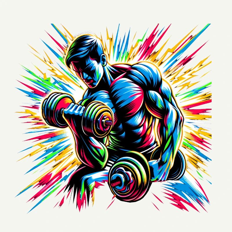 Explosive Workout-Energie: Hanteltraining Art