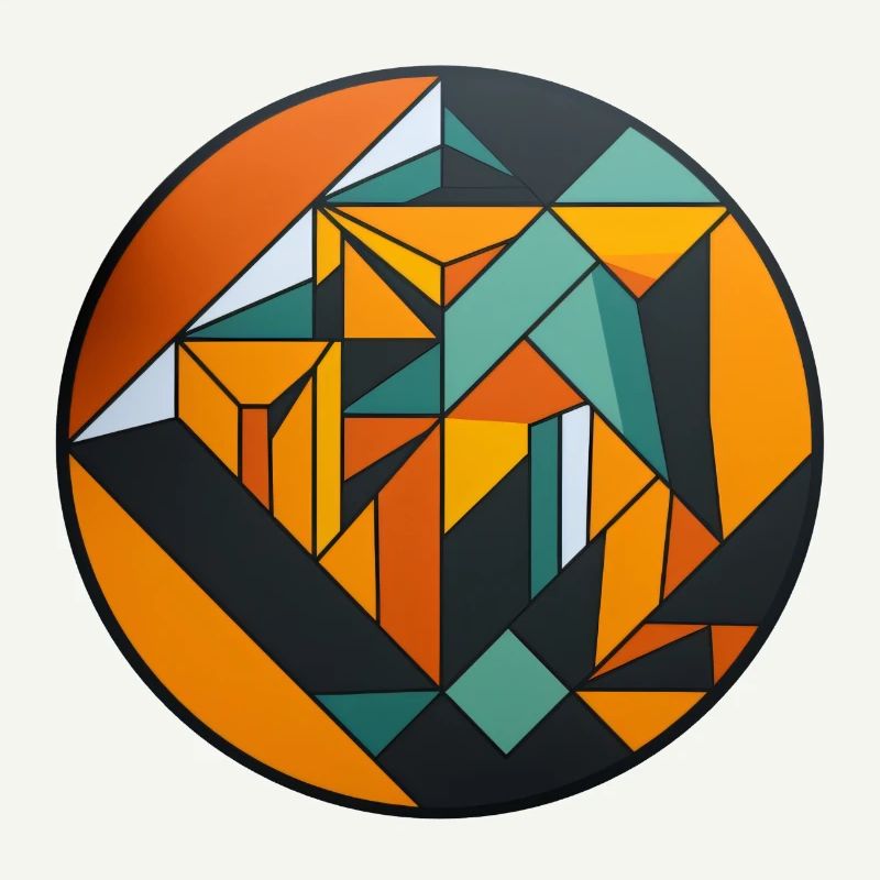Abstract, geometric shapes