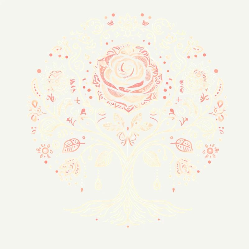 Lebensbaum-Rose Boho