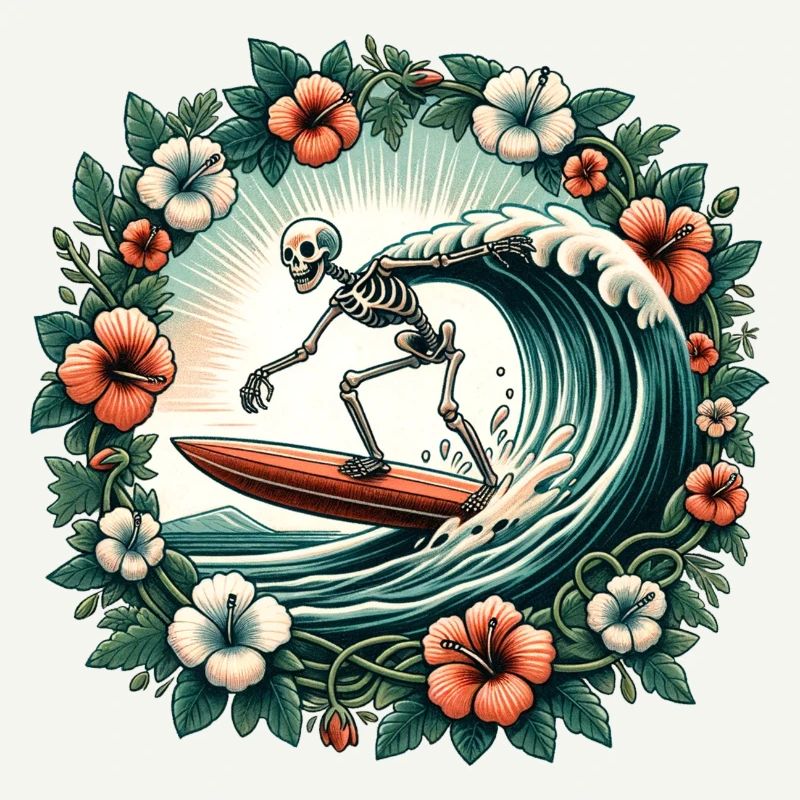 Surfing Skeleton