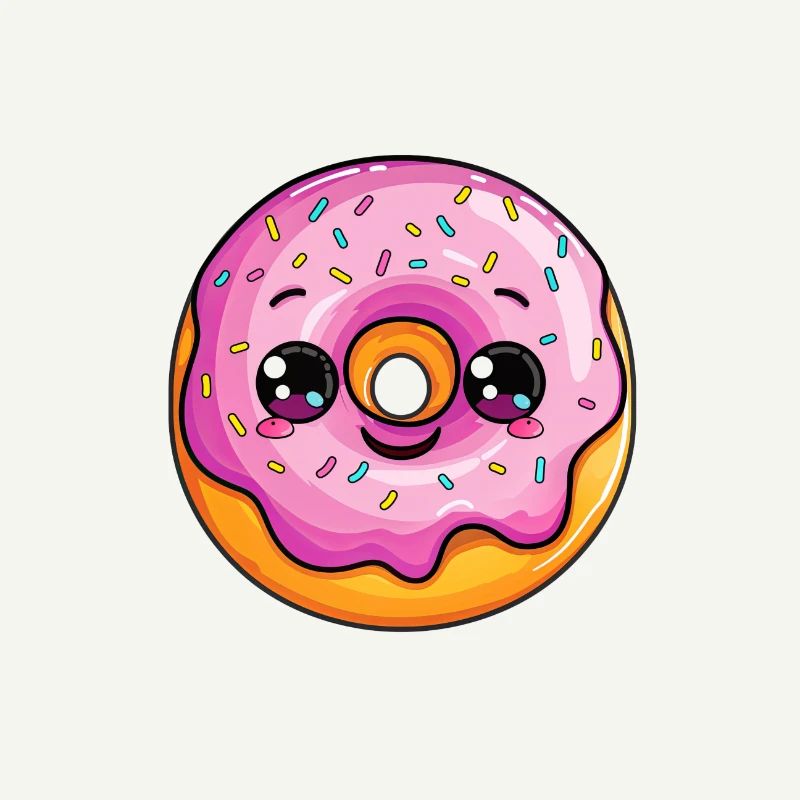 Beignet avec visage