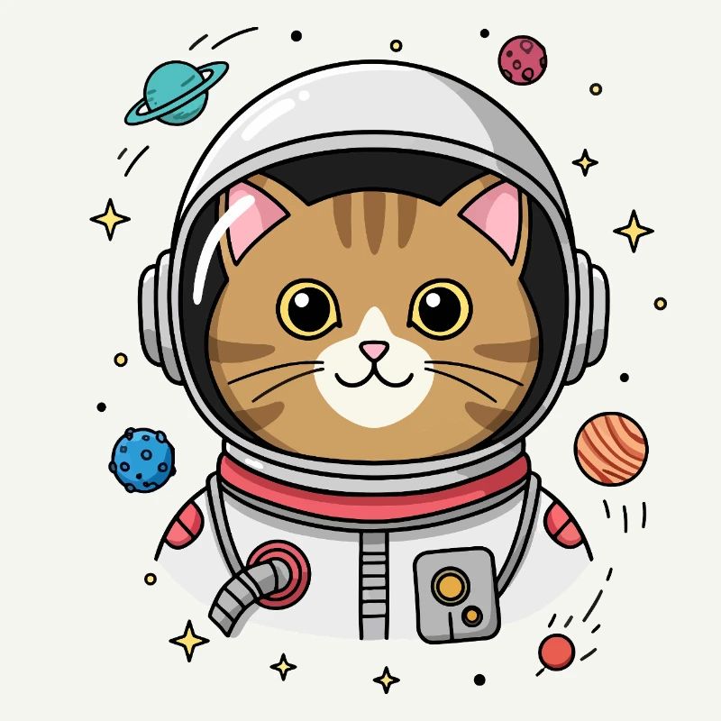 Astronaut Katze
