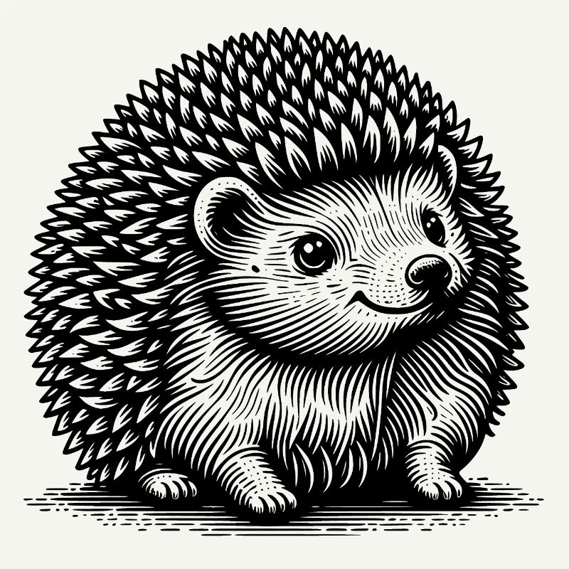 Cute little hedgehog