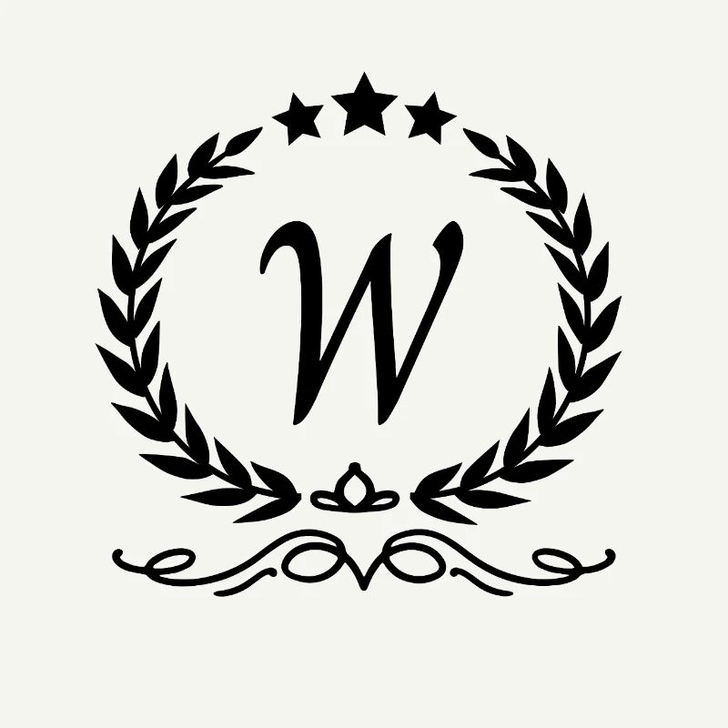 Buchstabe w Krone