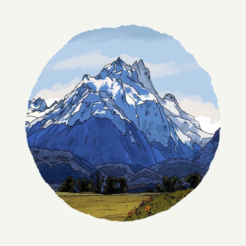 Die Berge Neuseelands