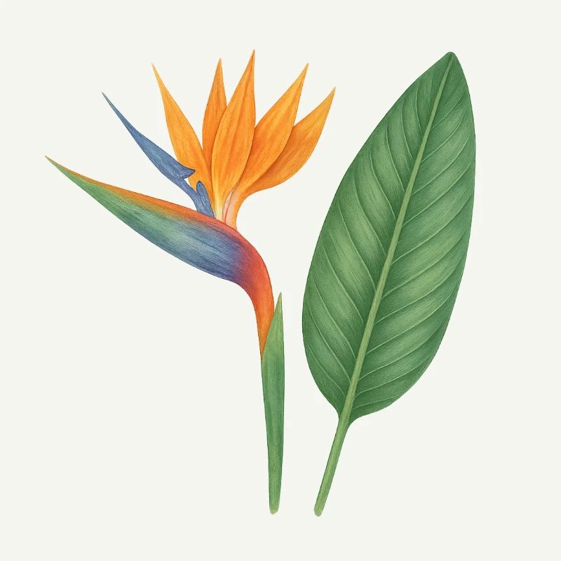 Strelitzia – exotic blossoms
