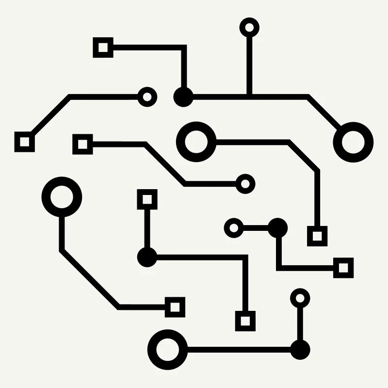logo cool schaltkreis draht daten microchip kreisl