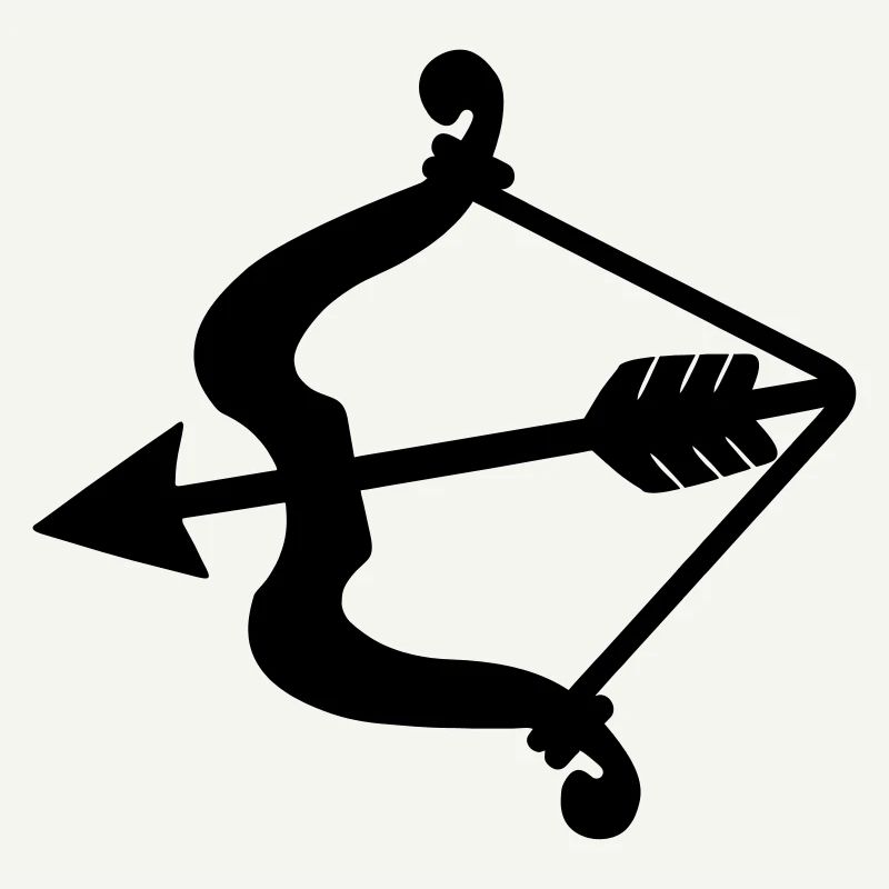 Cupidon arc et flèche.