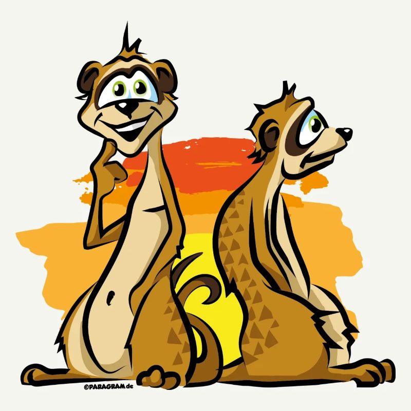 Erdmännchen Afrika Comic Cartoon