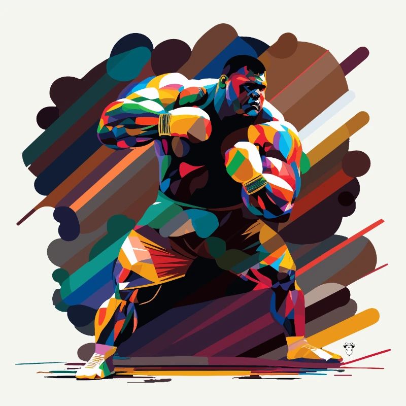 Boxer couleur