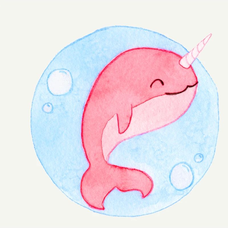Mignon bébé baleine