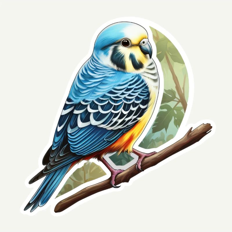 Budgie blue