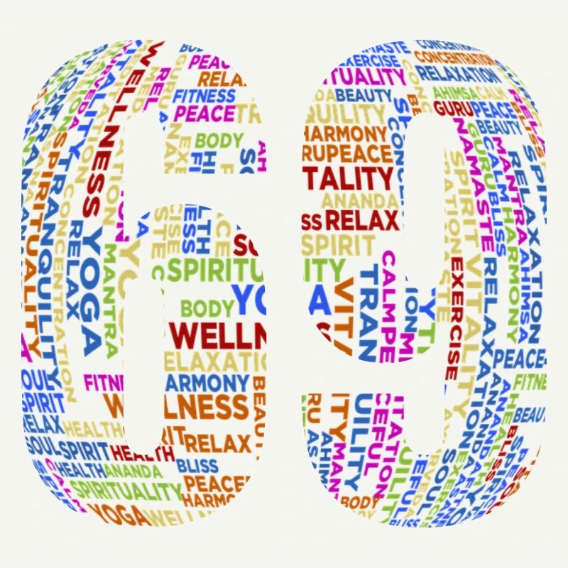 Text auf Englisch in bunt