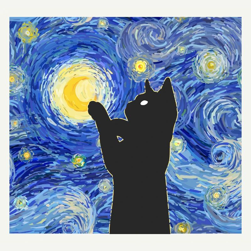 Vincent Van Gogh Cat