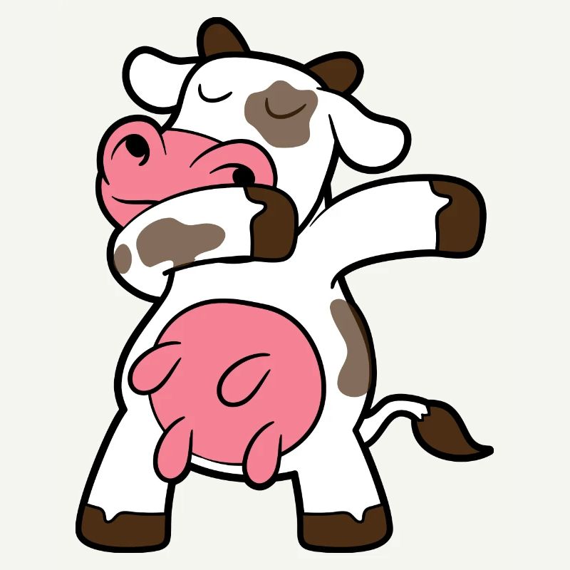 Dabbing Dab vache