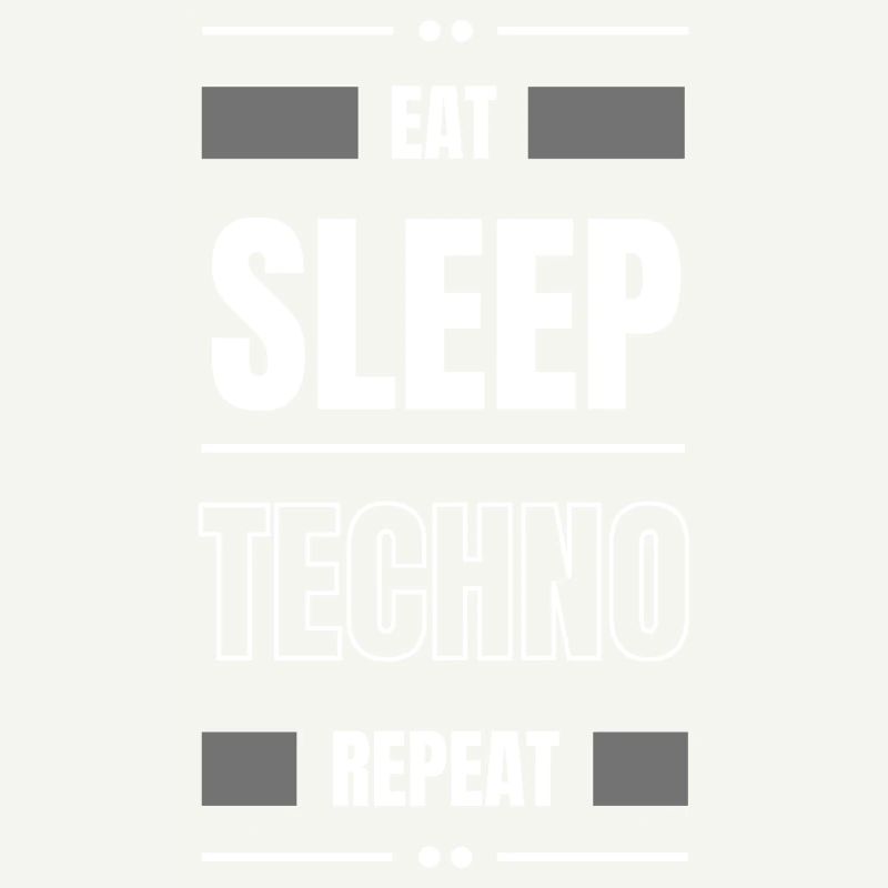 eat sleep techno repeat geschenk idee party spruch