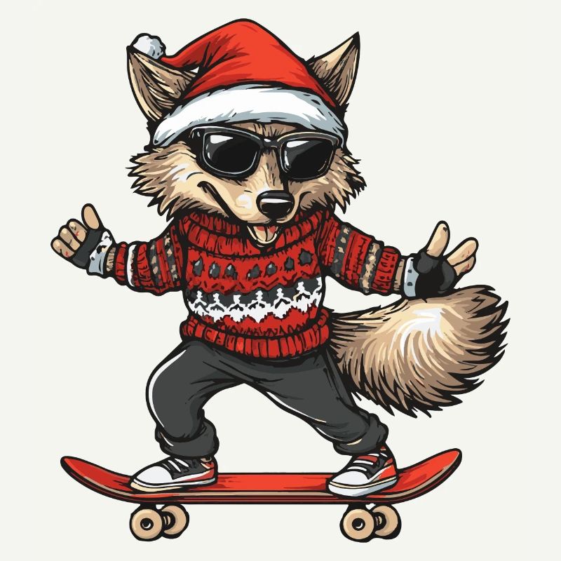 Wolf Christmas Funny