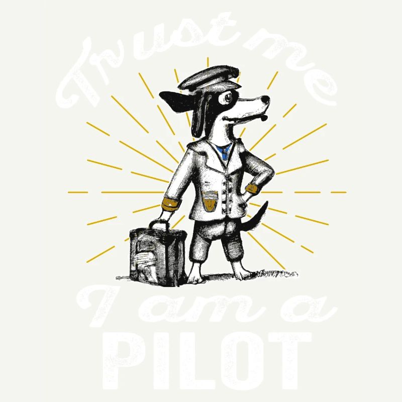 Trust me I am a Pilot - Vintage Gift Pilot
