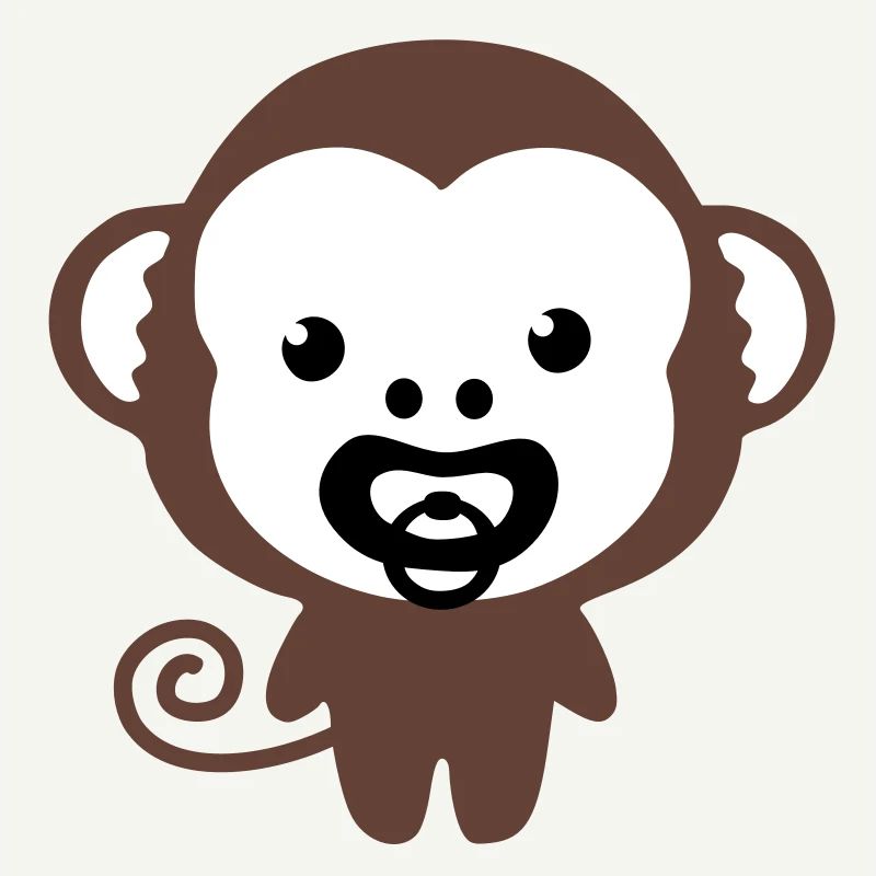 monkey with soother