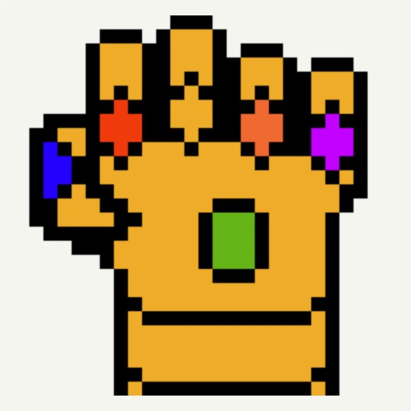 gant thanos pixel art