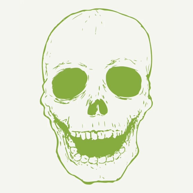 Green skull