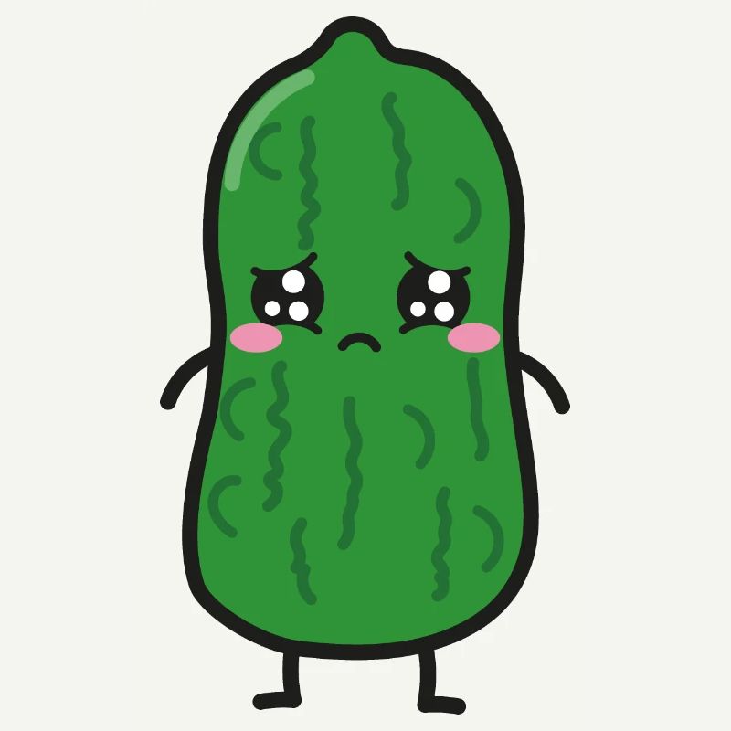 Cornichon acide Kawaii