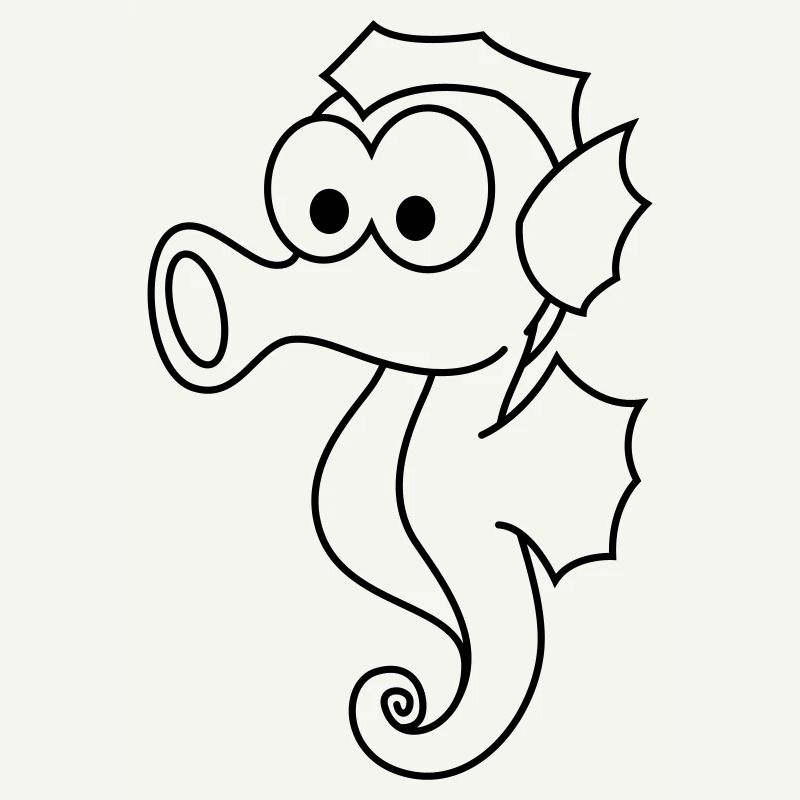 Hippocampe Comic Animal