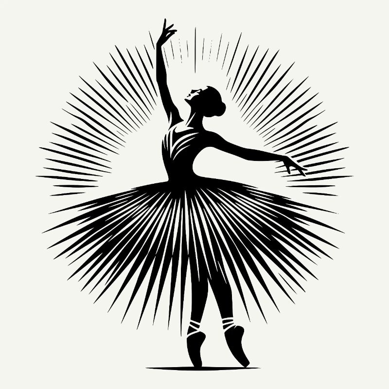 Danseuse de ballet gracieuse dans une pose de danse parfaite
