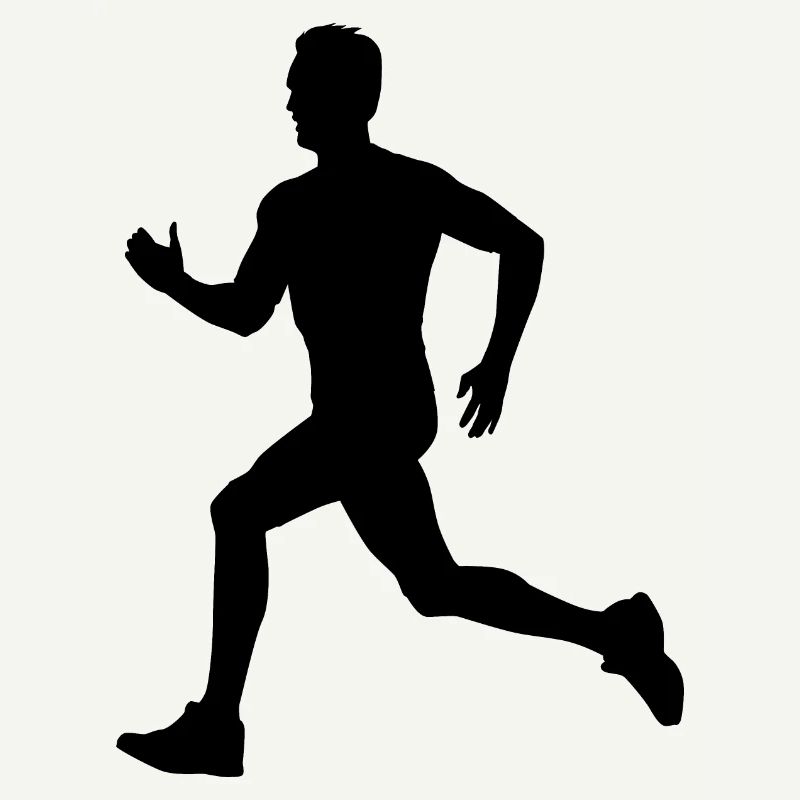Läufer Jogging Silhouette
