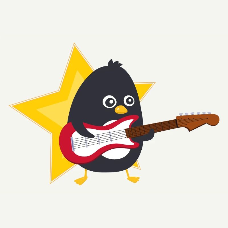 Pingouin Guitariste