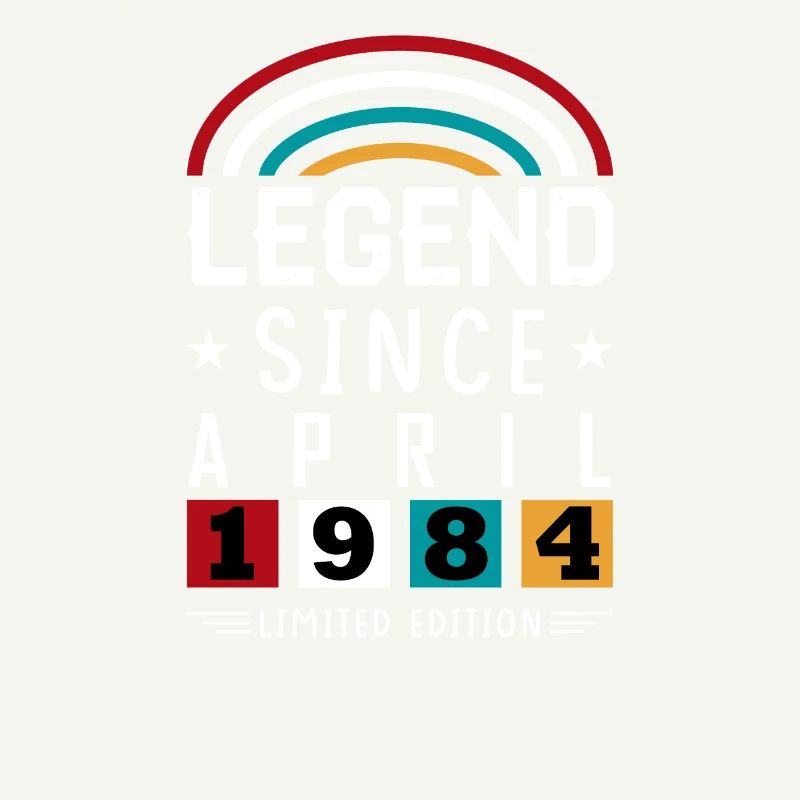 1984 Legend Since Geburtstag Geschenk April