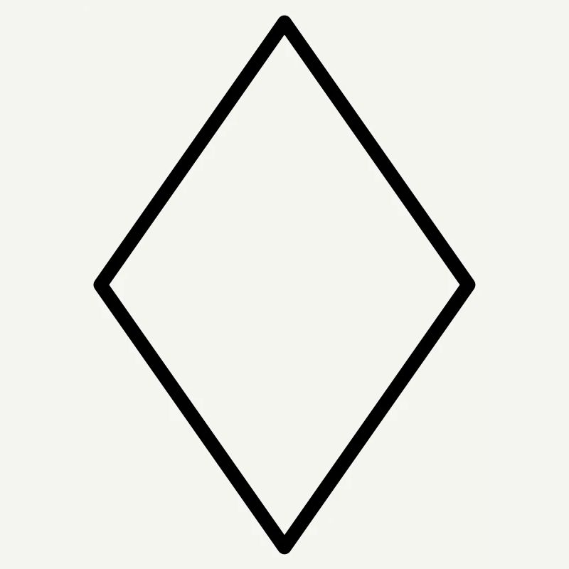 Mathematics diamond symbol-