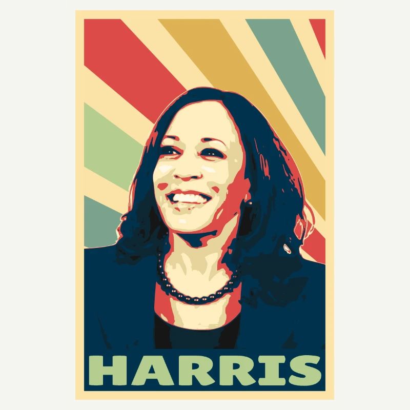 Kamala Harris Colors Vintage