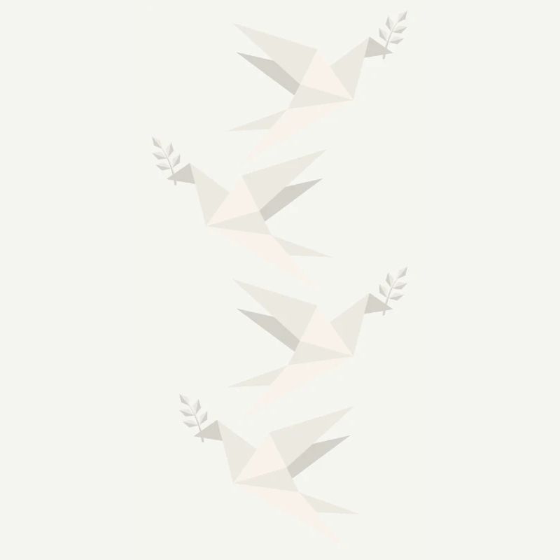 Papiertaube des Friedens