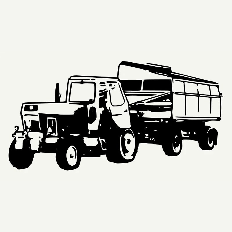 Traktor und Anhänger