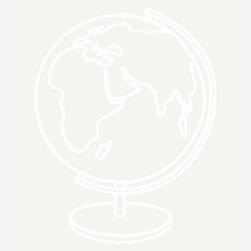 Globe dessiné à la main