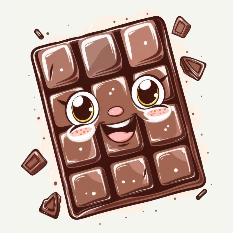 Schokoladen Comic Design