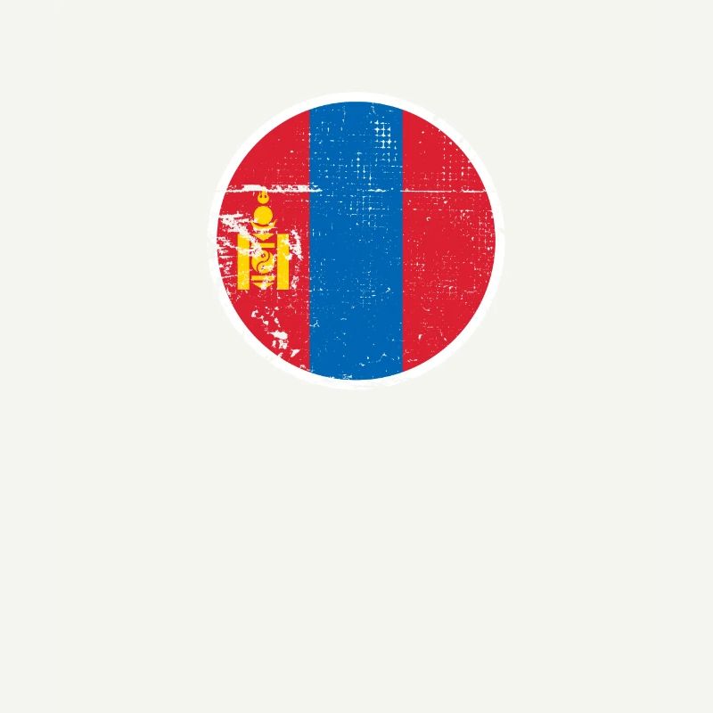 Mongolei Vintage Mongolische Flagge Mongole