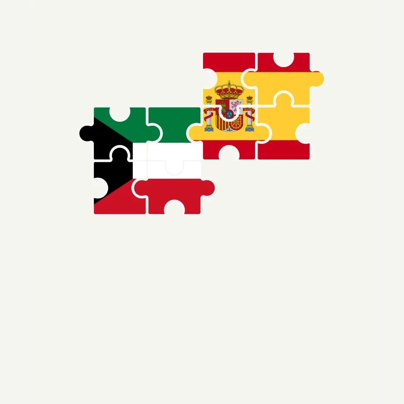 Koweït, Espagne, drapeau, Espagnol, Koweïtien