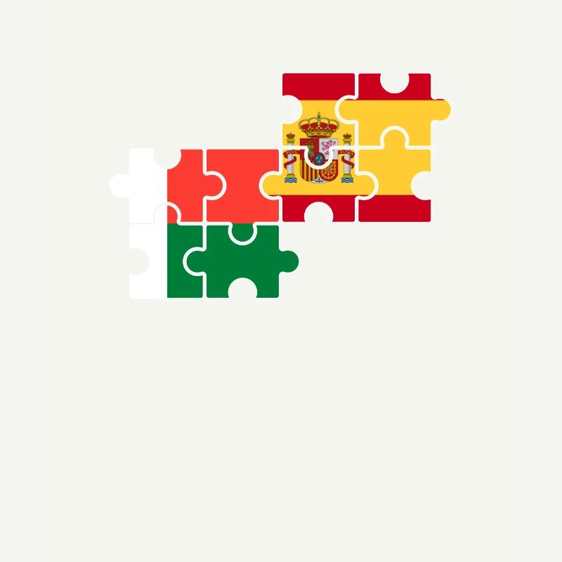 Madagascar Espagne Drapeau Espagnol Malgache