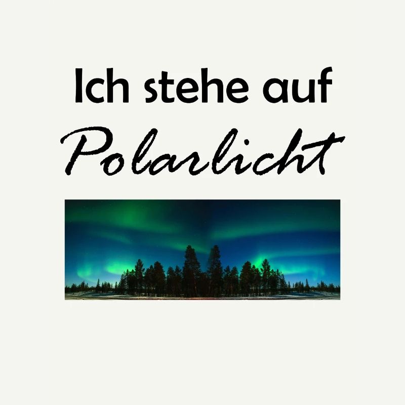 Polarlicht Geschenk Idee schwarz