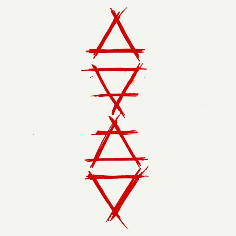 Element symbol 4 elements red